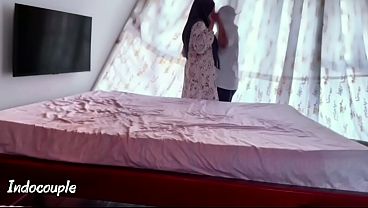 Hijabi Bride Wife and Husband Honeymoon in Hotel