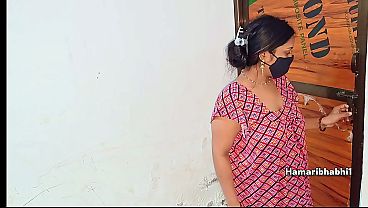 Indian Desi chubby MILF wife is getting ready and wearing a saree when her husband sees her and fucks her wet pussy while she moans loud real homemade couple.